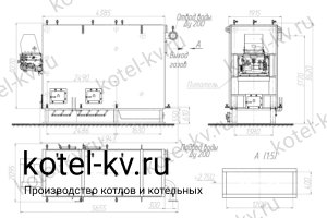 Котел КВ-0.5 РПК чертеж Чертеж котла КВ-0.5 РПК